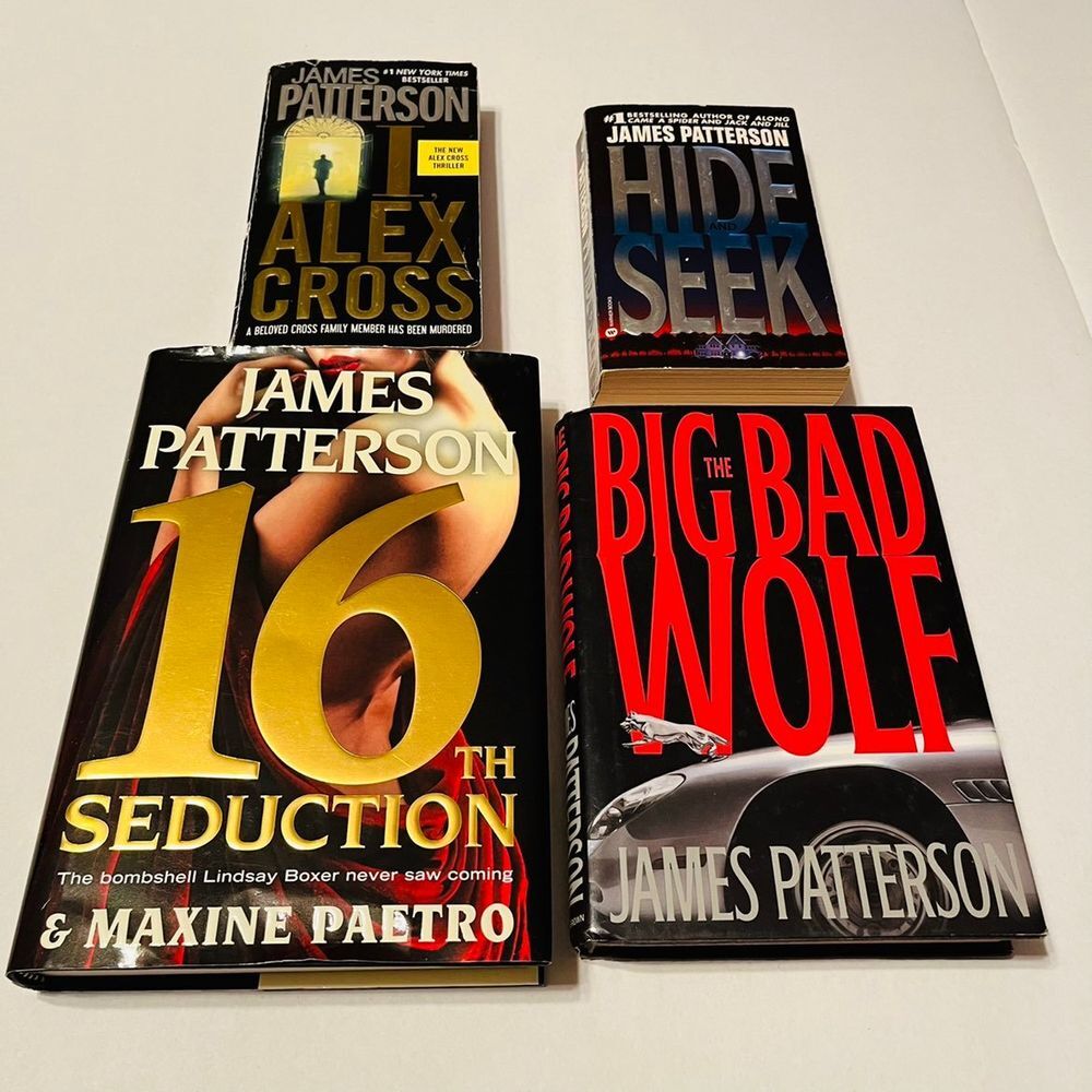JAMES PATTERSON‎ bundle of four (4) used books.